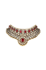 Victorian Kundan Necklace 08413 - Krishna's Sweta Jewellery