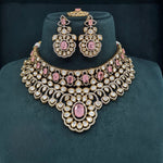 Victorian Kundan Necklace 08413 - Krishna's Sweta Jewellery