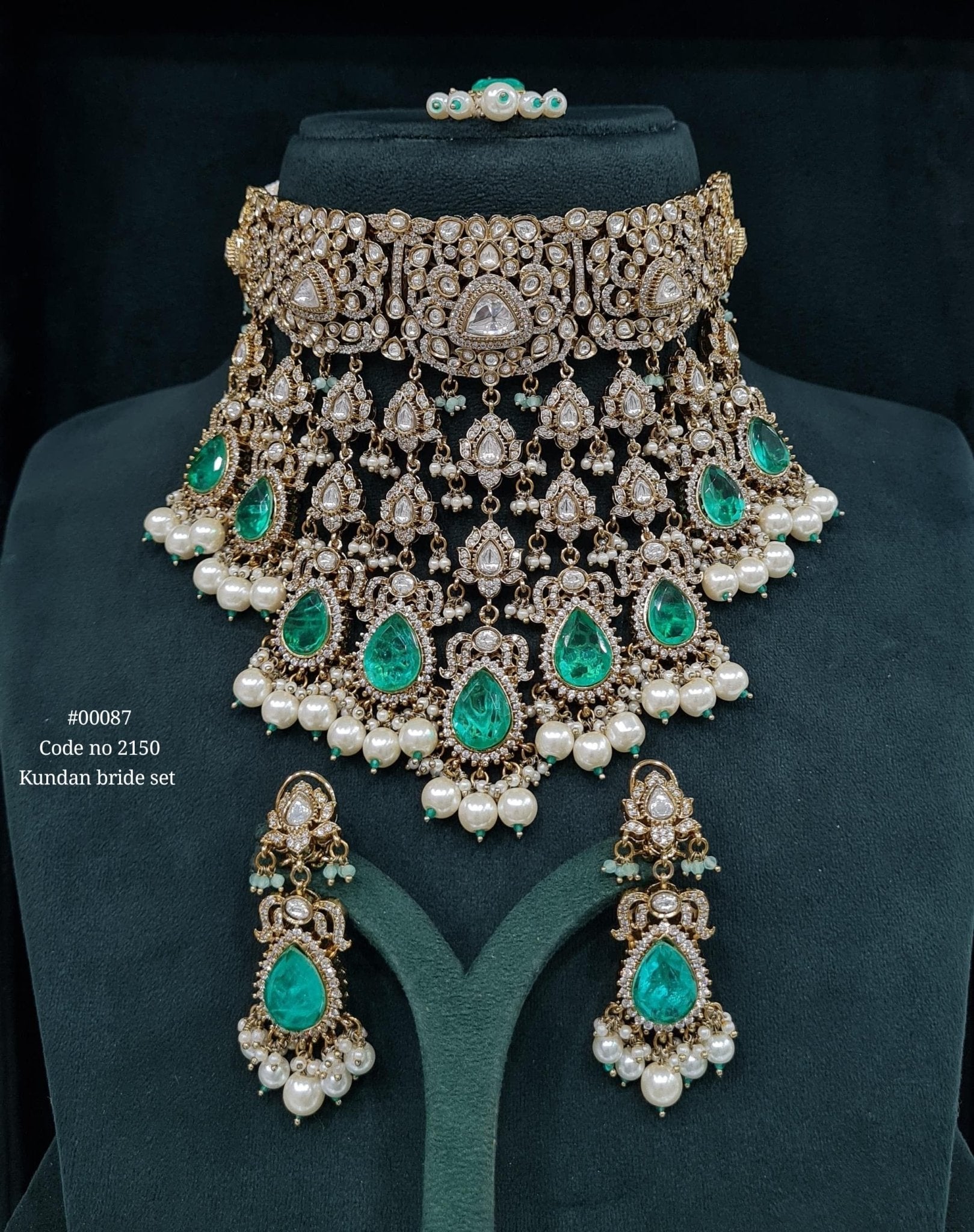 Victorian Necklace 00087 - KRISHNA'S SWETA JEWELLERY