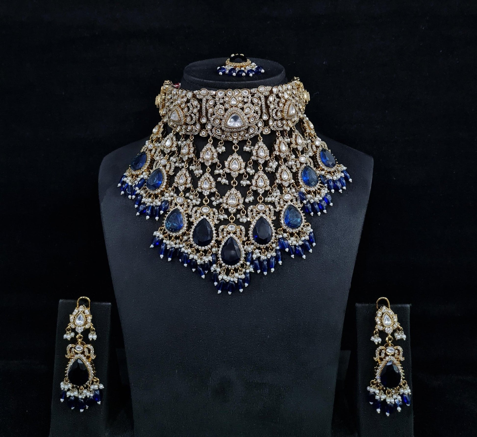 Victorian Necklace 00087 - KRISHNA'S SWETA JEWELLERY