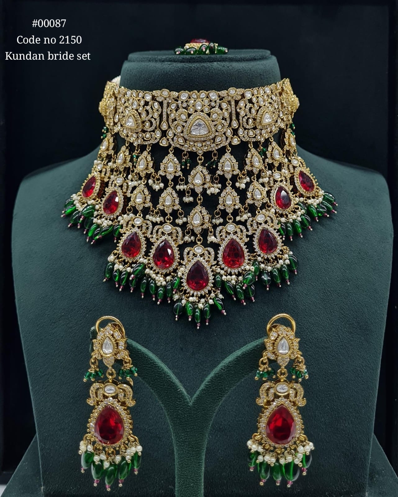 Victorian Necklace 00087 - KRISHNA'S SWETA JEWELLERY