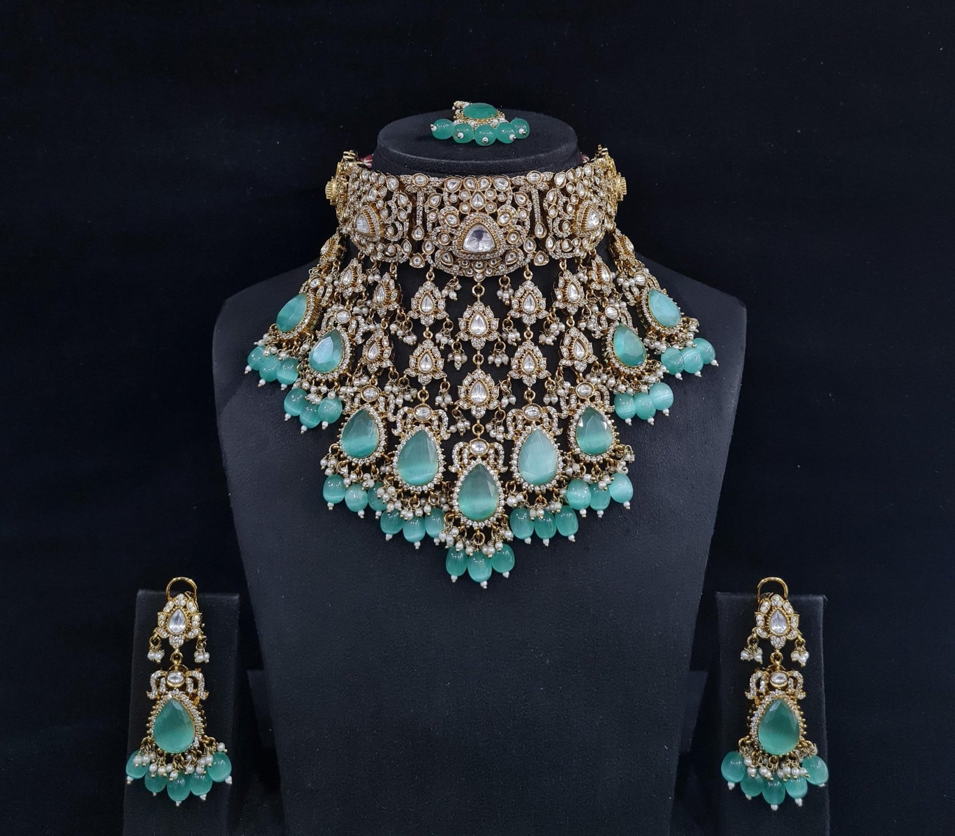 Victorian Necklace 00087 - KRISHNA'S SWETA JEWELLERY