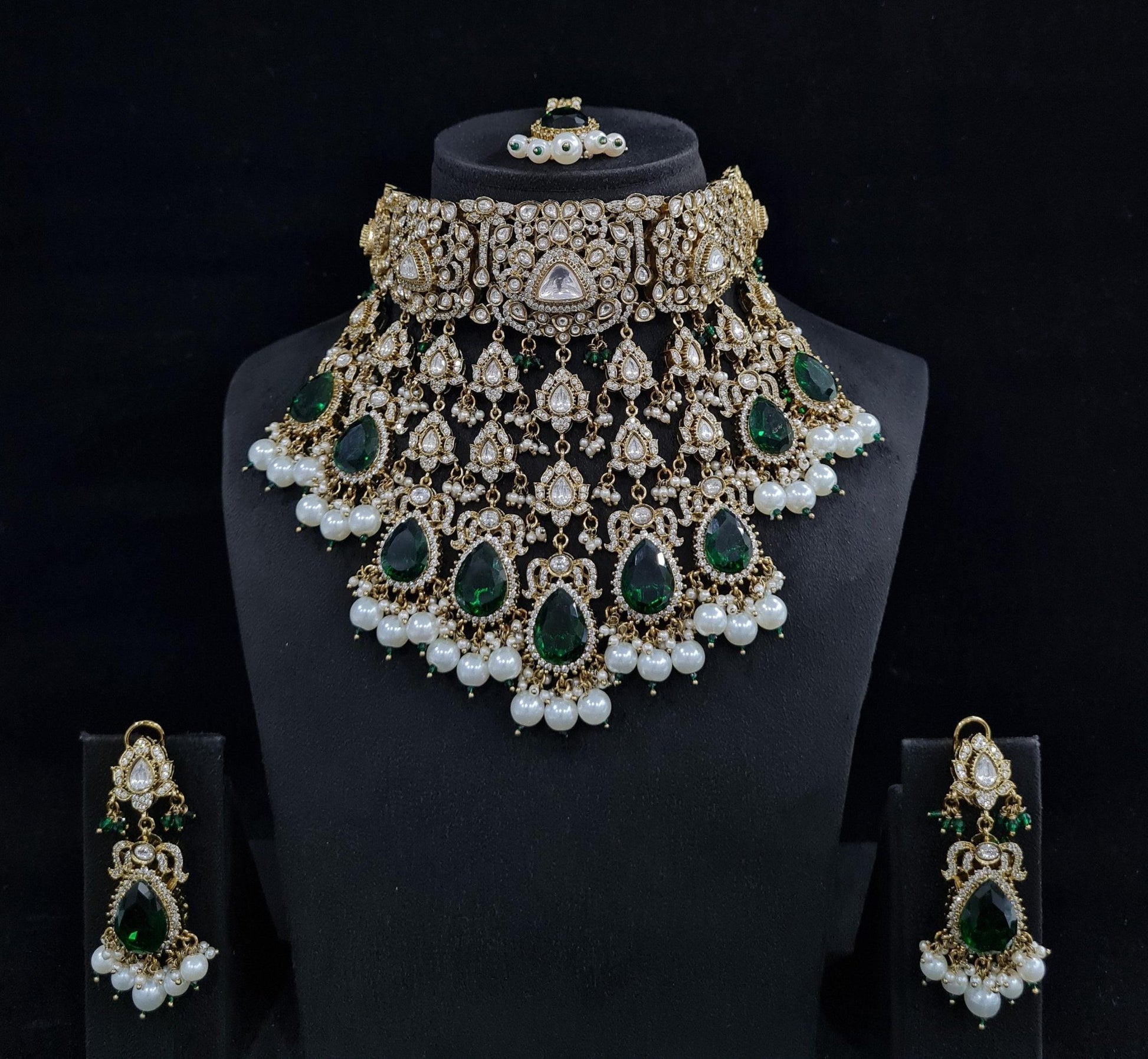 Victorian Necklace 00087 - KRISHNA'S SWETA JEWELLERY