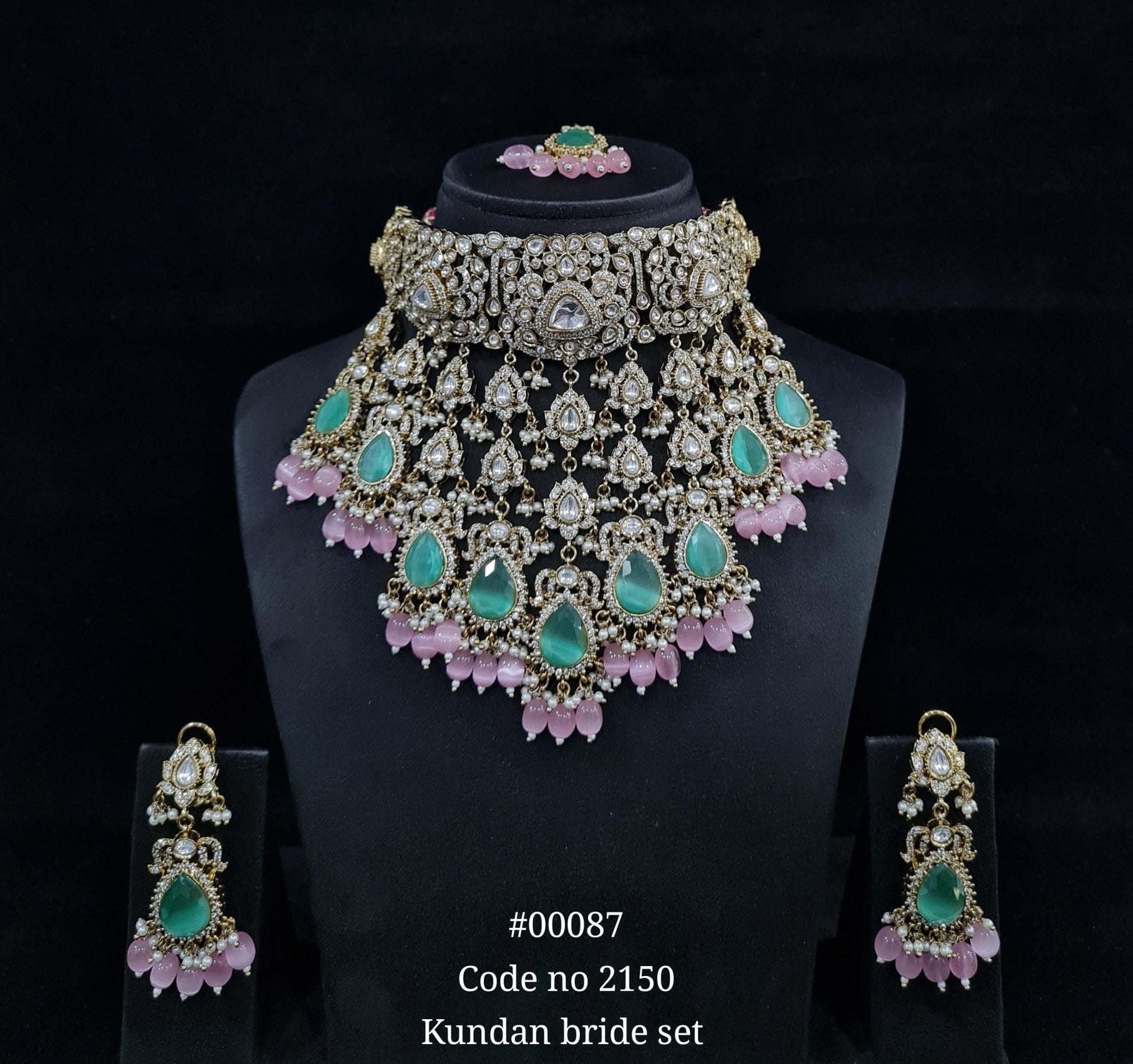 Victorian Necklace 00087 - KRISHNA'S SWETA JEWELLERY