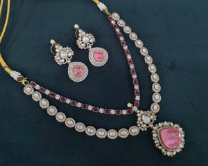 Victorian Necklace 04412 - KRISHNA'S SWETA JEWELLERY