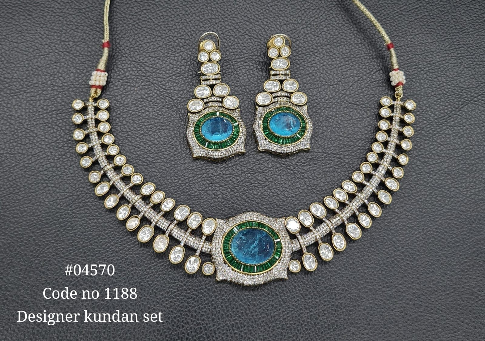 Victorian Necklace 04570 - KRISHNA'S SWETA JEWELLERY