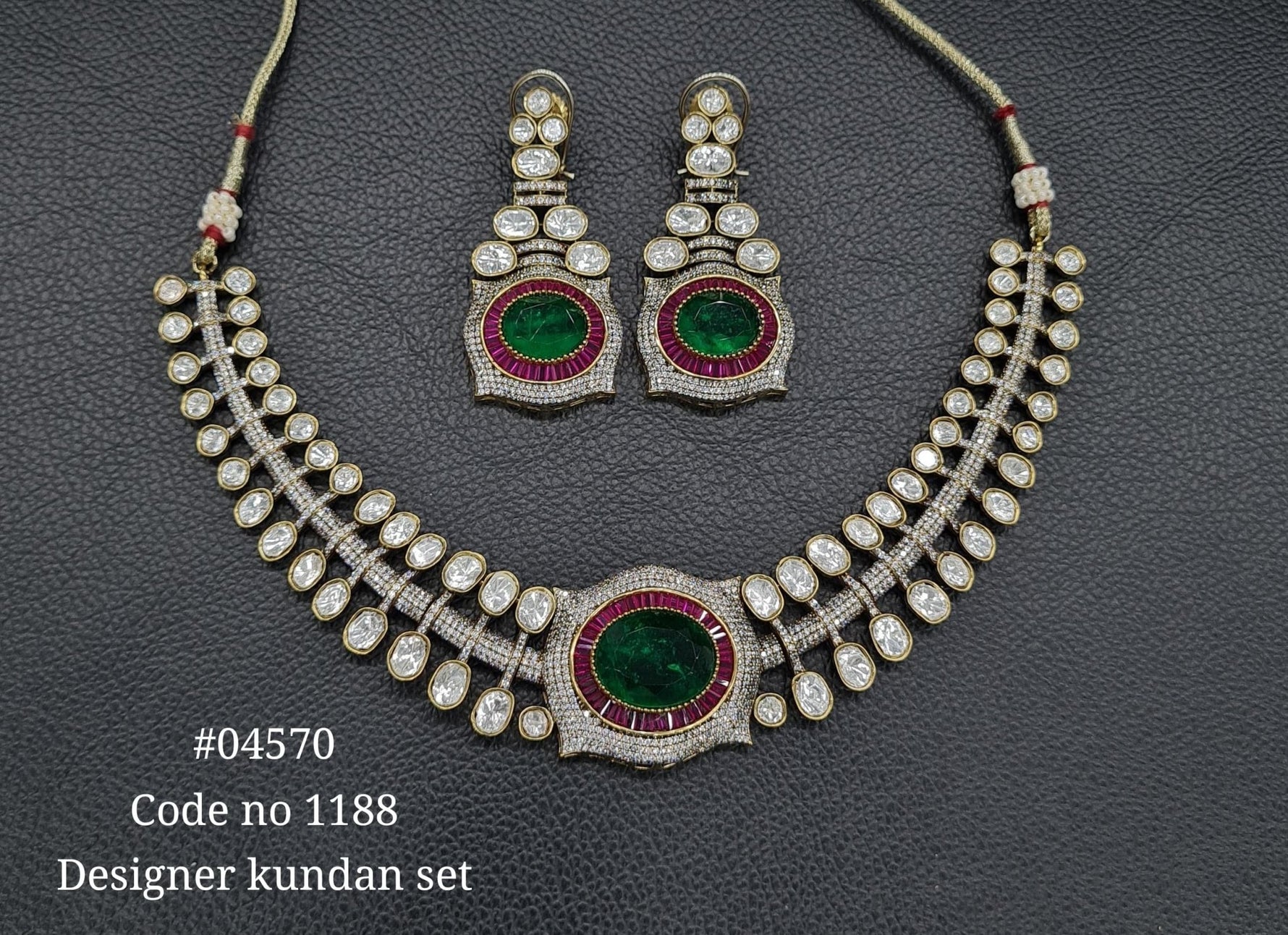 Victorian Necklace 04570 - KRISHNA'S SWETA JEWELLERY