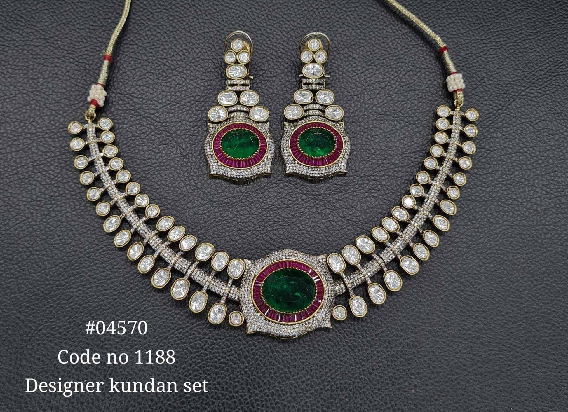 Victorian Necklace 04570 - KRISHNA'S SWETA JEWELLERY