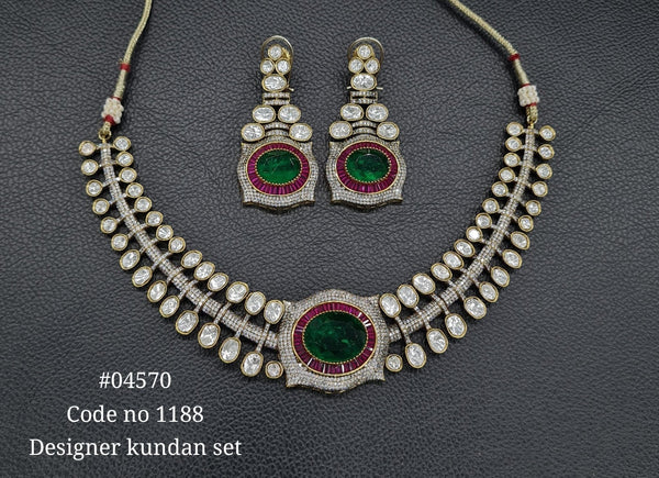 Victorian Necklace 04570 - KRISHNA'S SWETA JEWELLERY