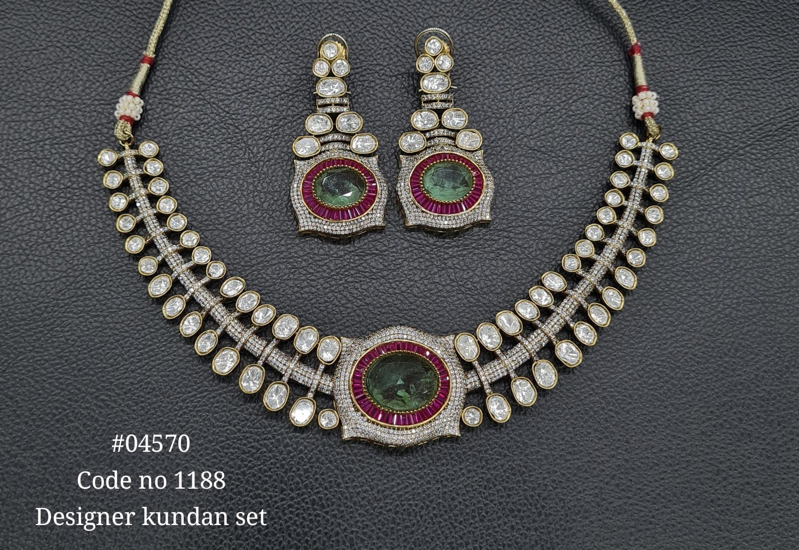 Victorian Necklace 04570 - KRISHNA'S SWETA JEWELLERY