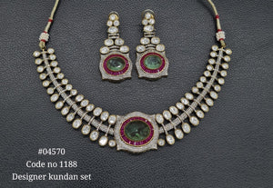 Victorian Necklace 04570 - KRISHNA'S SWETA JEWELLERY