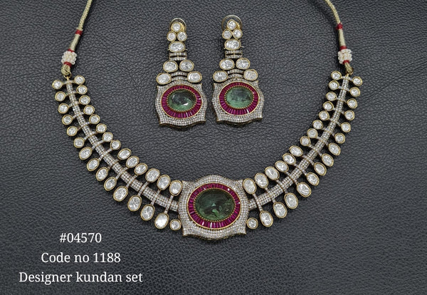 Victorian Necklace 04570 - KRISHNA'S SWETA JEWELLERY