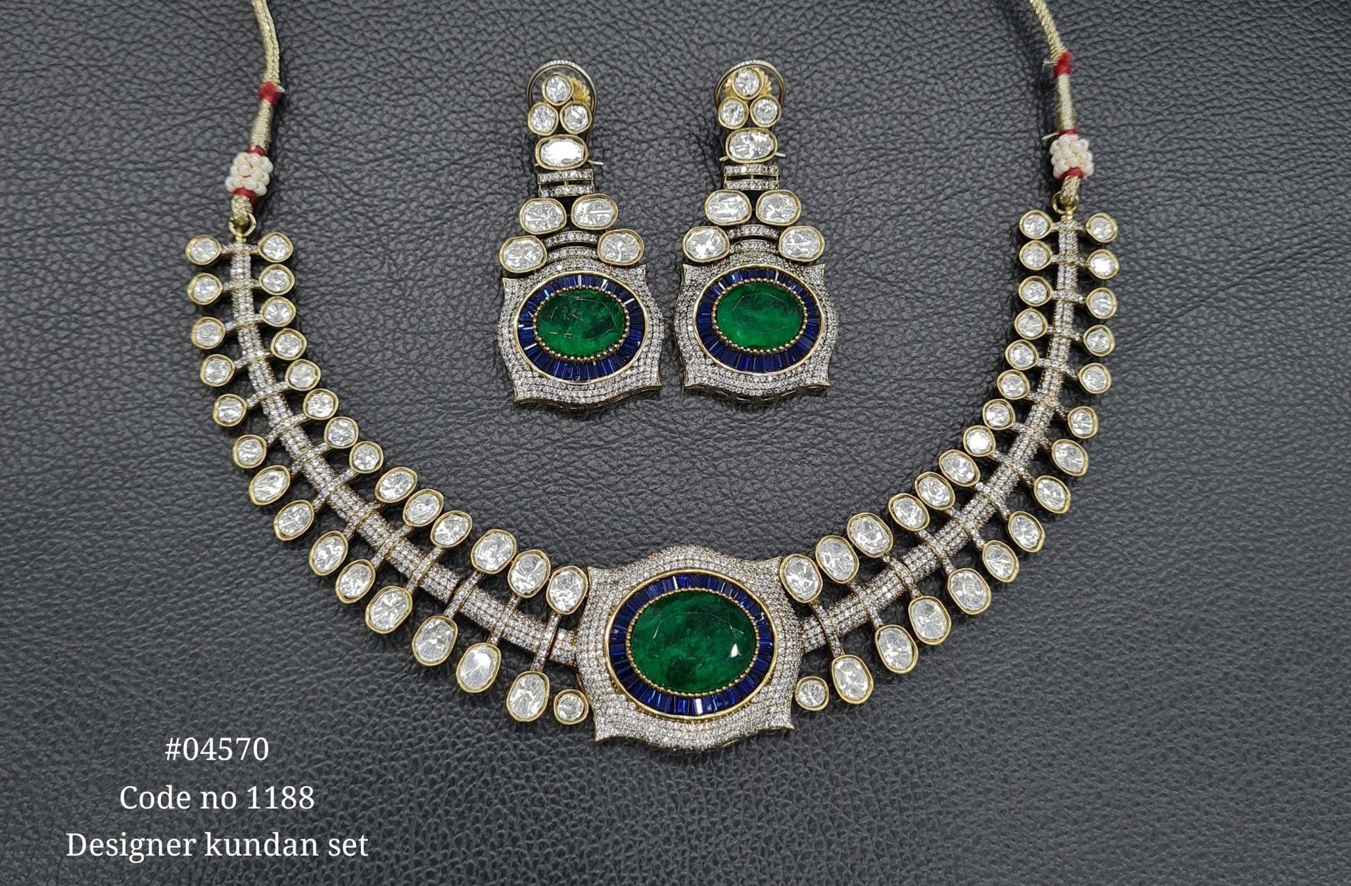 Victorian Necklace 04570 - KRISHNA'S SWETA JEWELLERY