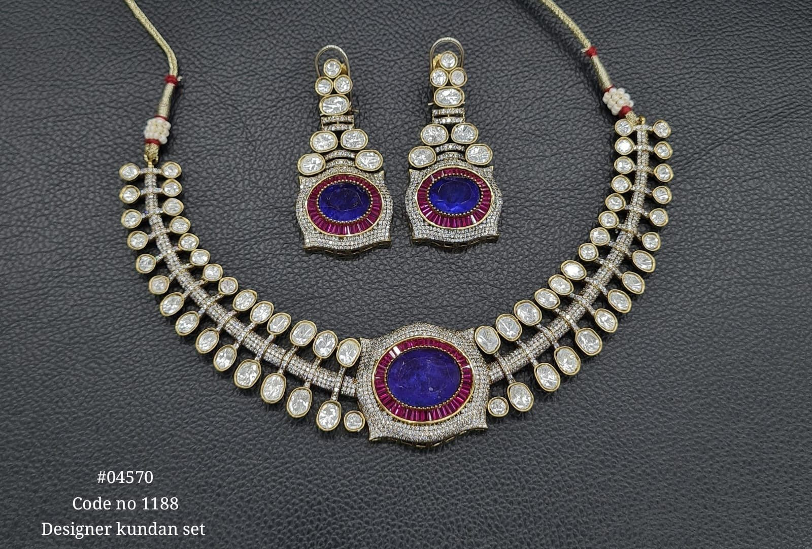 Victorian Necklace 04570 - KRISHNA'S SWETA JEWELLERY