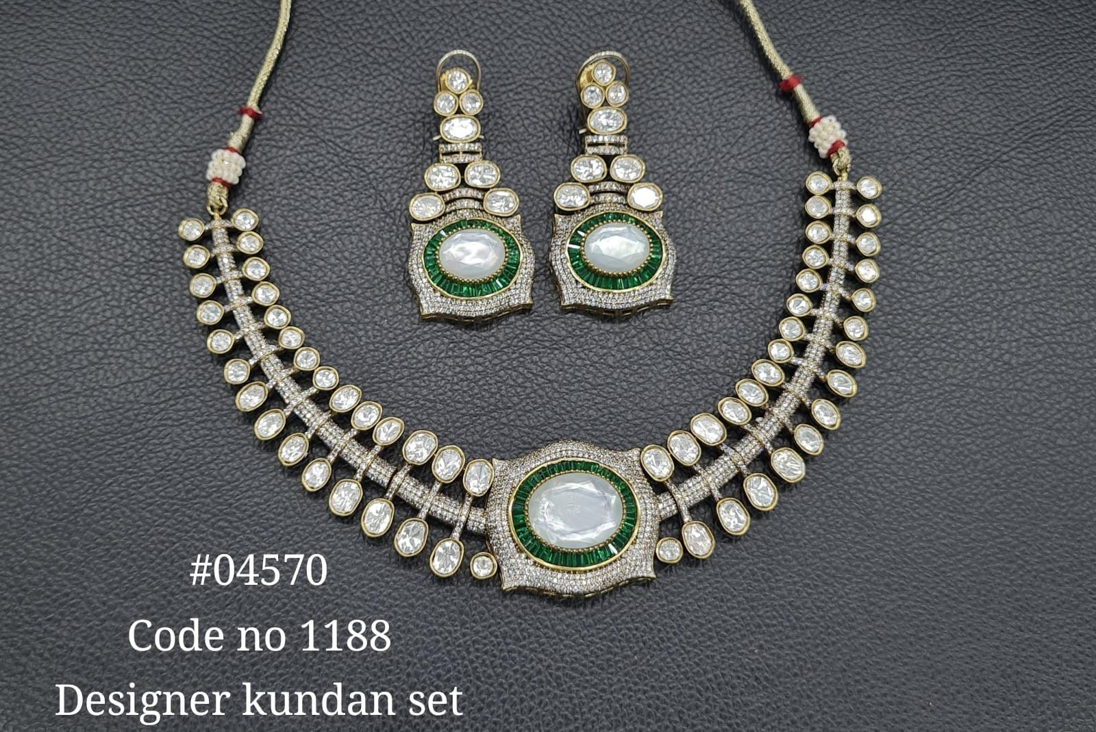 Victorian Necklace 04570 - KRISHNA'S SWETA JEWELLERY