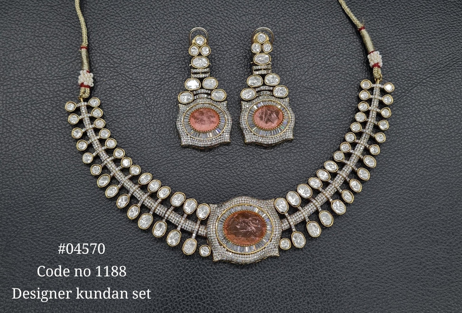 Victorian Necklace 04570 - KRISHNA'S SWETA JEWELLERY
