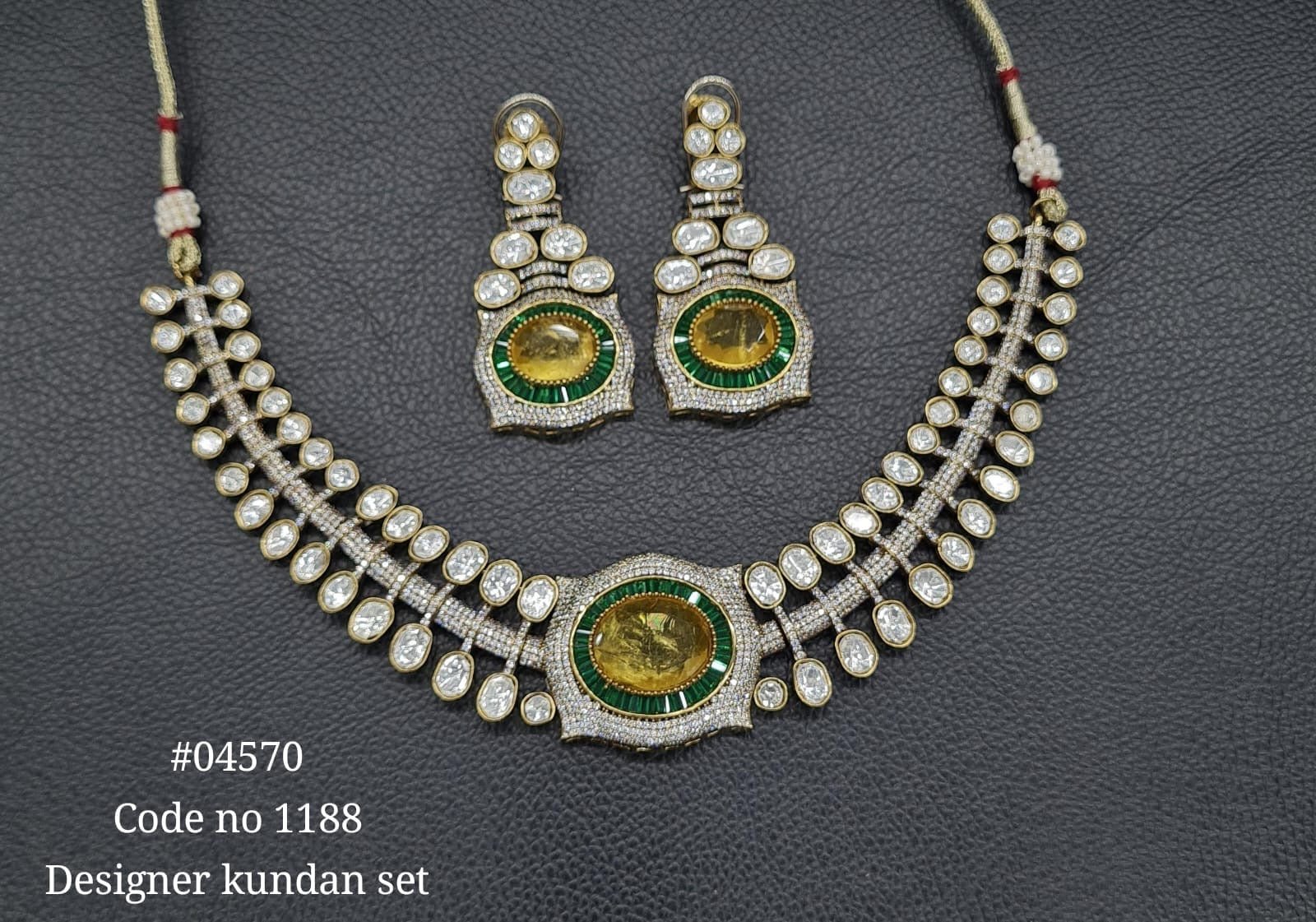 Victorian Necklace 04570 - KRISHNA'S SWETA JEWELLERY