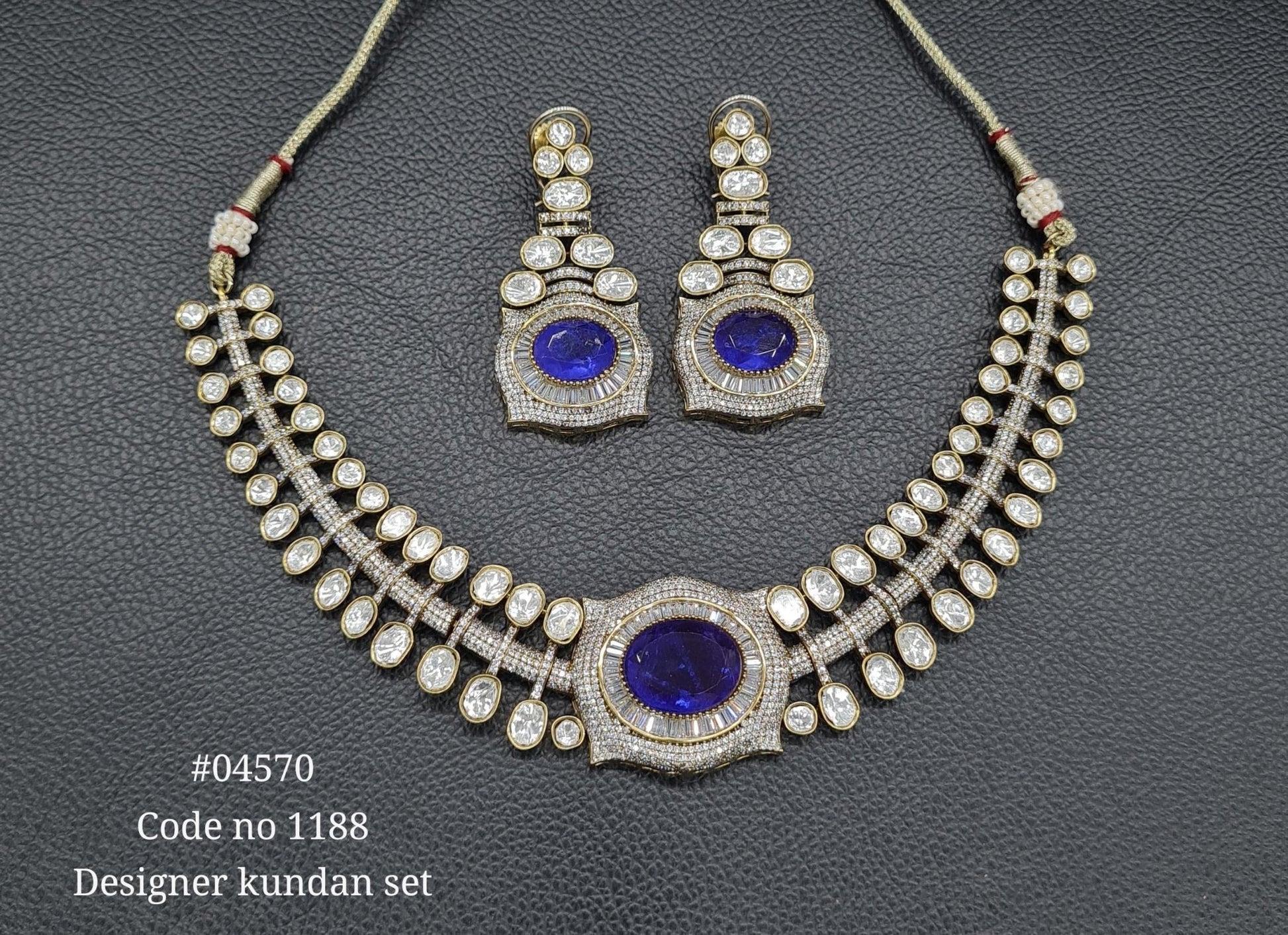 Victorian Necklace 04570 - KRISHNA'S SWETA JEWELLERY