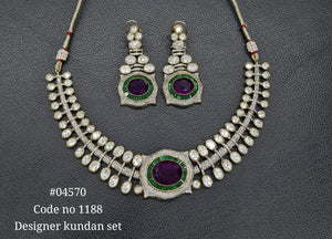Victorian Necklace 04570 - KRISHNA'S SWETA JEWELLERY