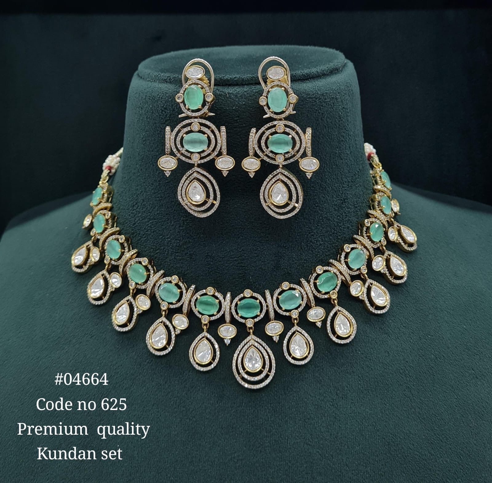 Victorian Necklace 04664 - KRISHNA'S SWETA JEWELLERY
