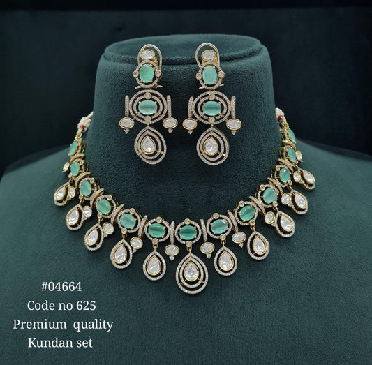 Victorian Necklace 04664 - KRISHNA'S SWETA JEWELLERY