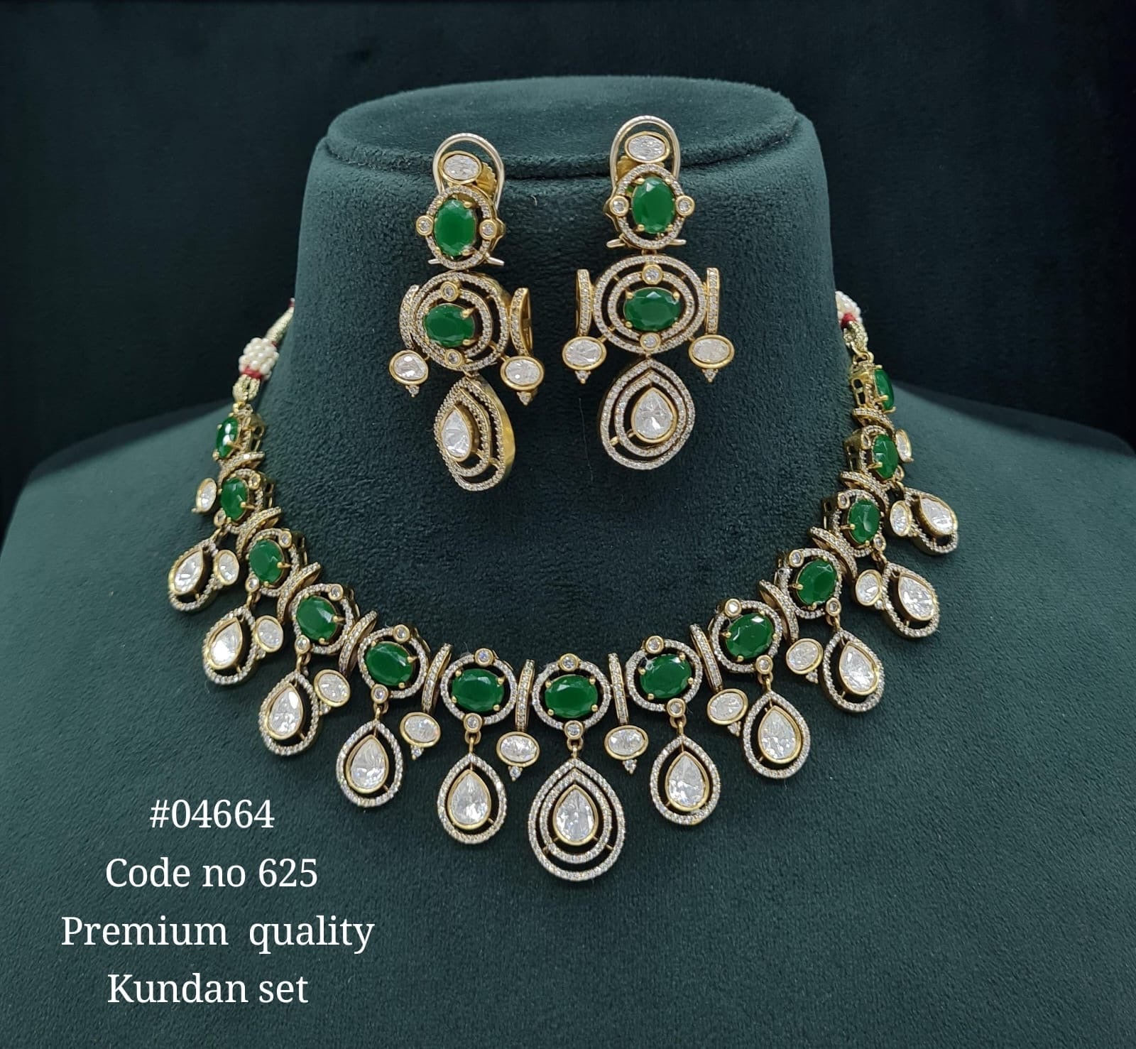 Victorian Necklace 04664 - KRISHNA'S SWETA JEWELLERY