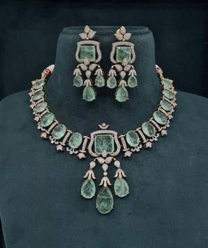 Victorian Necklace 05544 - KRISHNA'S SWETA JEWELLERY