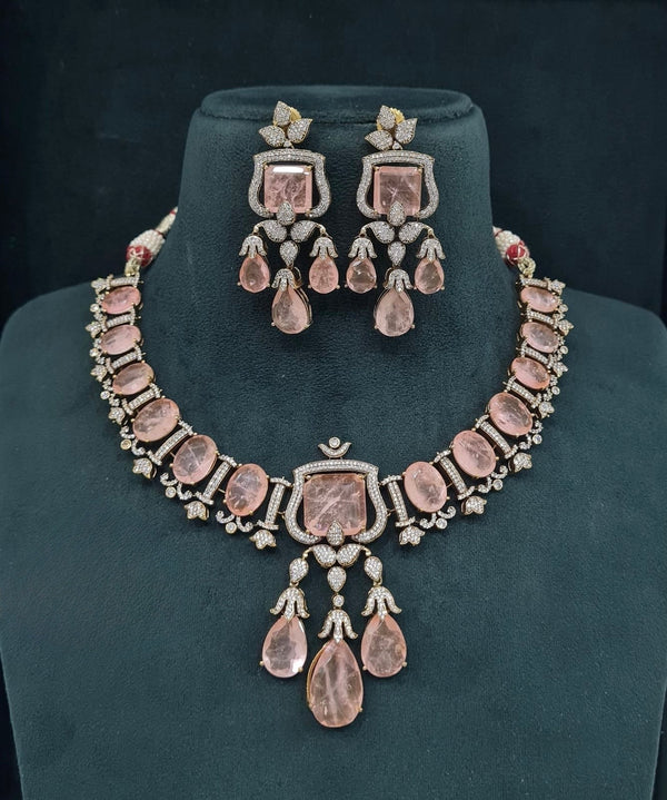 Victorian Necklace 05544 - KRISHNA'S SWETA JEWELLERY