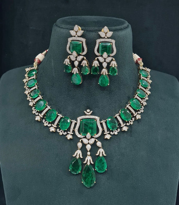 Victorian Necklace 05544 - KRISHNA'S SWETA JEWELLERY