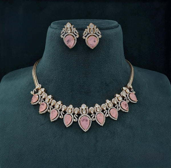Victorian Necklace 06363 - KRISHNA'S SWETA JEWELLERY
