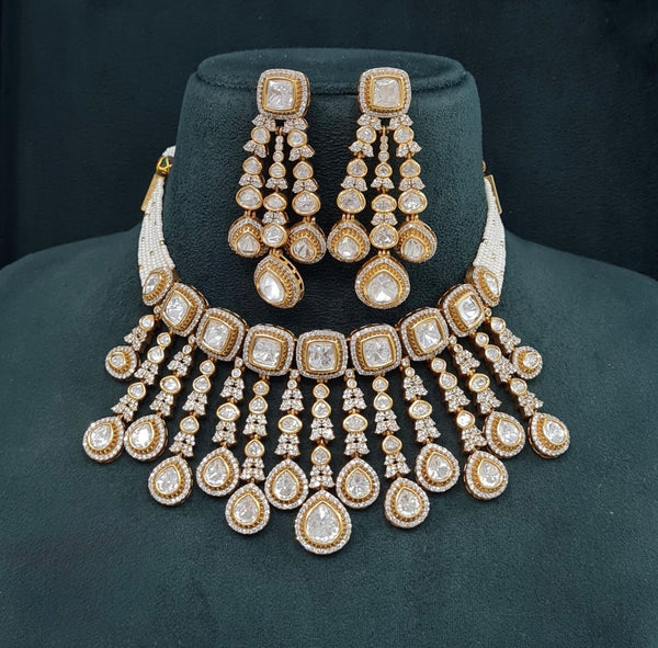 Victorian Necklace 08888 - KRISHNA'S SWETA JEWELLERY