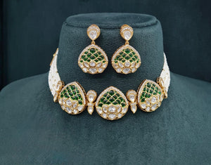 Victorian Necklace 08891 - KRISHNA'S SWETA JEWELLERY