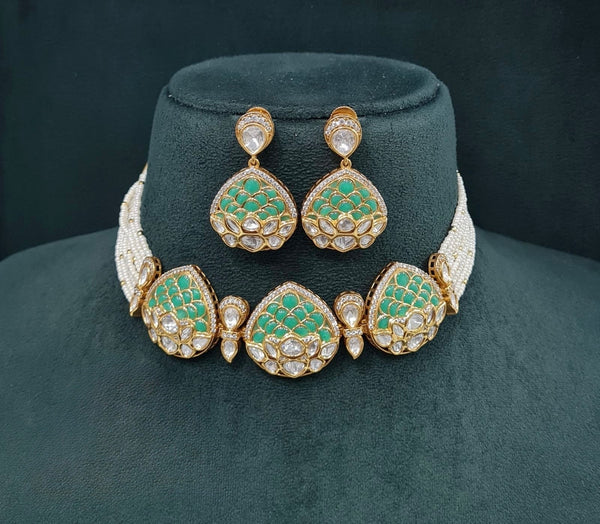 Victorian Necklace 08891 - KRISHNA'S SWETA JEWELLERY