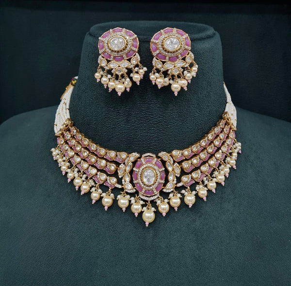 Victorian Necklace 08907 - KRISHNA'S SWETA JEWELLERY