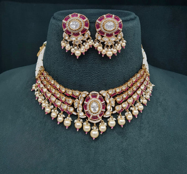 Victorian Necklace 08907 - KRISHNA'S SWETA JEWELLERY
