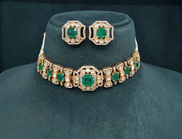 Victorian Necklace 08953 - KRISHNA'S SWETA JEWELLERY