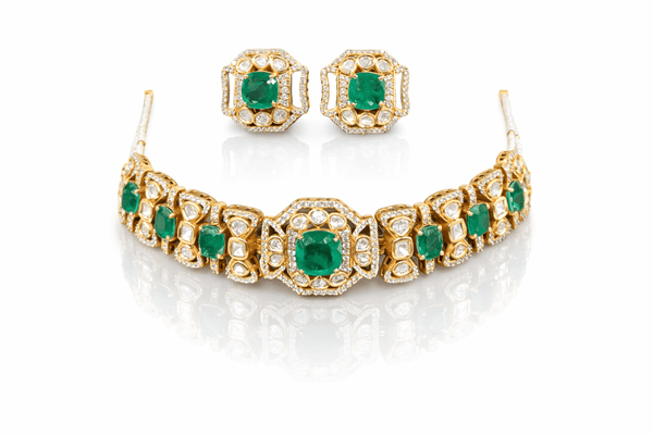 Victorian Necklace 08953 - KRISHNA'S SWETA JEWELLERY