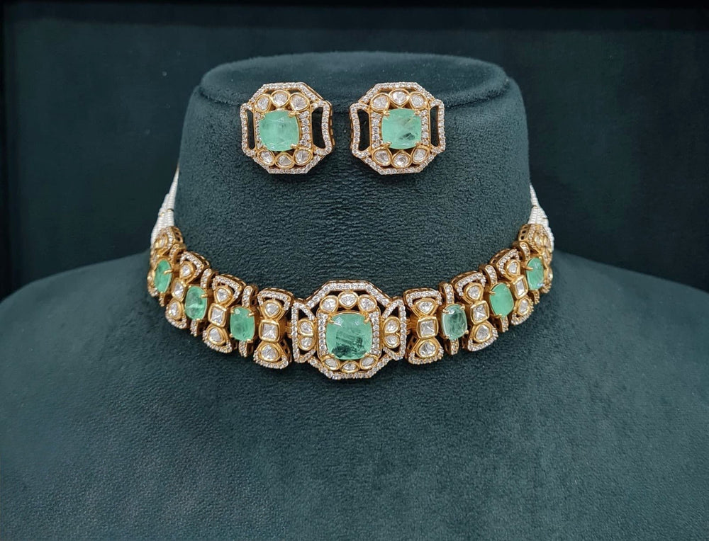 Victorian Necklace 08953 - KRISHNA'S SWETA JEWELLERY
