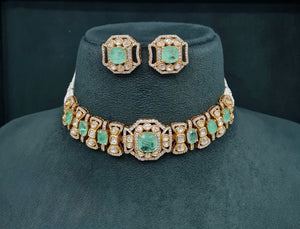 Victorian Necklace 08953 - KRISHNA'S SWETA JEWELLERY