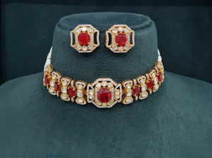 Victorian Necklace 08953 - KRISHNA'S SWETA JEWELLERY