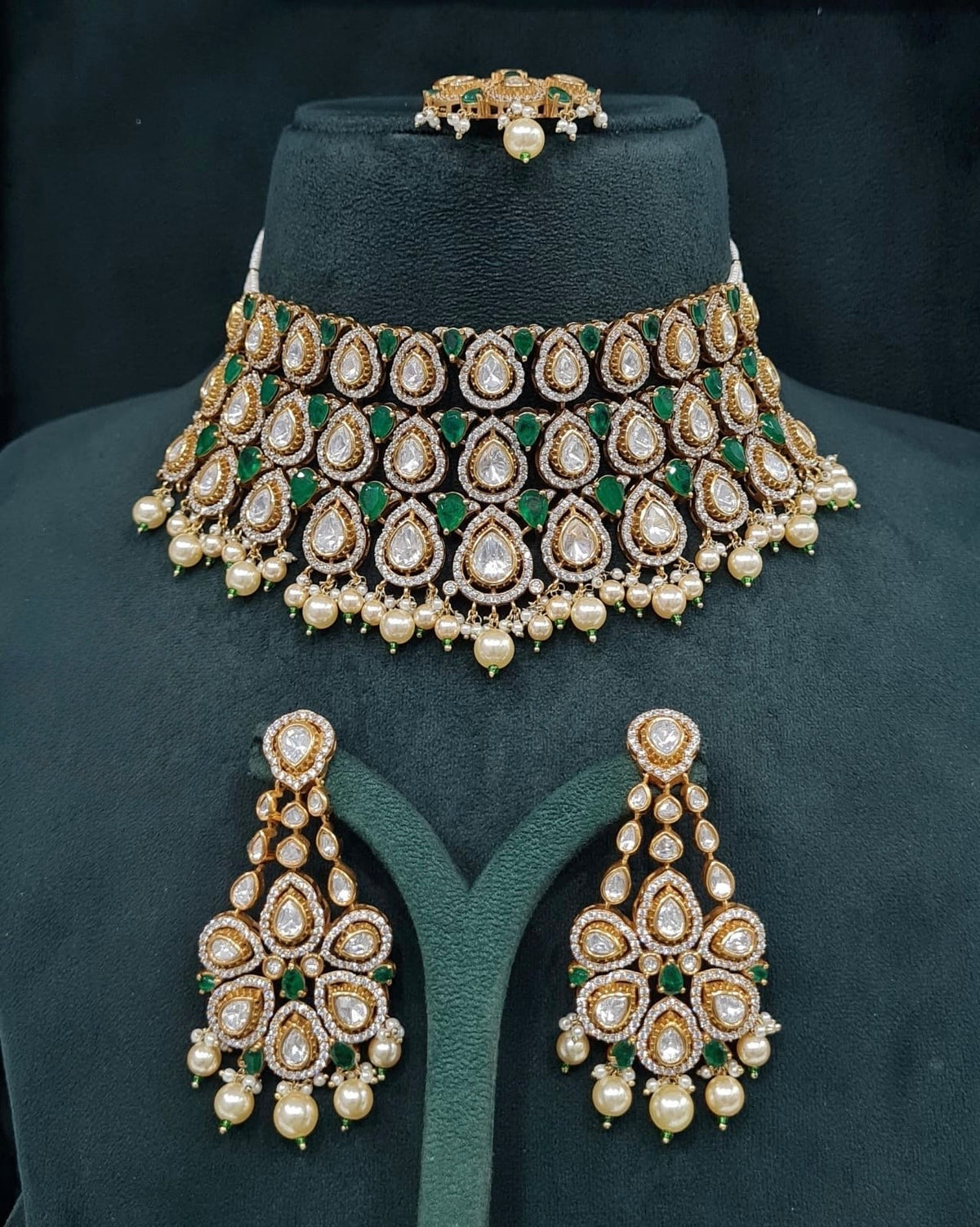 Victorian Necklace 09012 - KRISHNA'S SWETA JEWELLERY