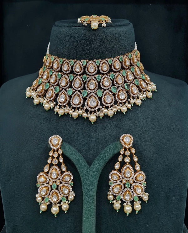 Victorian Necklace 09012 - KRISHNA'S SWETA JEWELLERY