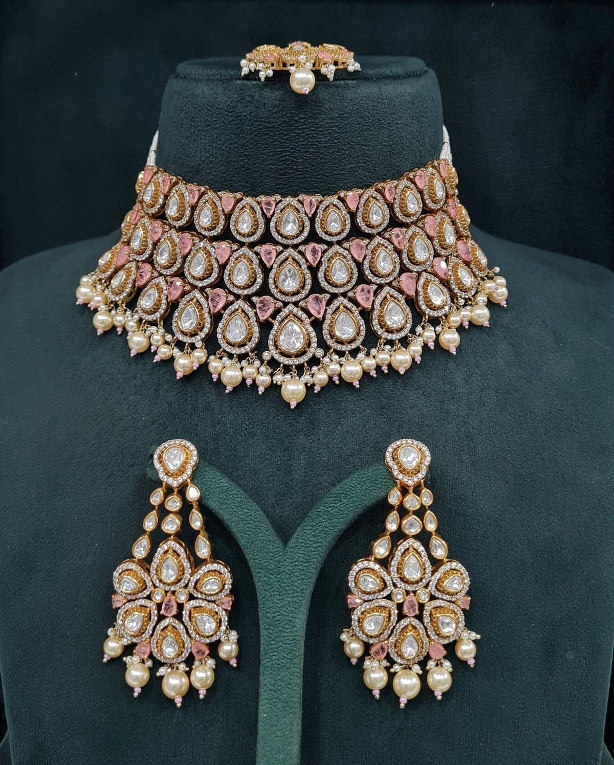 Victorian Necklace 09012 - KRISHNA'S SWETA JEWELLERY