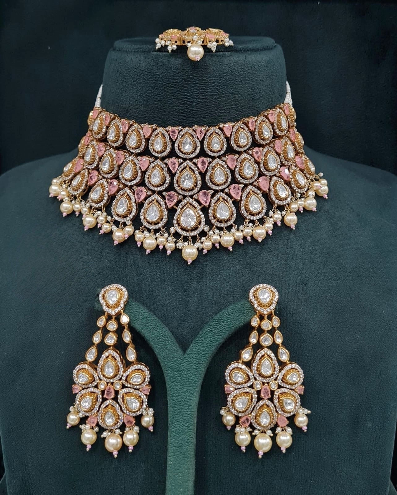 Victorian Necklace 09012 - KRISHNA'S SWETA JEWELLERY