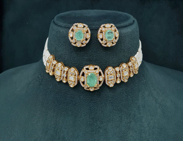 Victorian Necklace 09014 - KRISHNA'S SWETA JEWELLERY