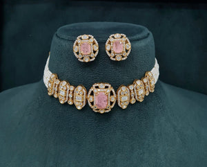 Victorian Necklace 09014 - KRISHNA'S SWETA JEWELLERY