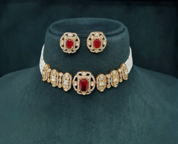 Victorian Necklace 09014 - KRISHNA'S SWETA JEWELLERY