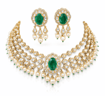 Victorian Necklace 09595 - KRISHNA'S SWETA JEWELLERY