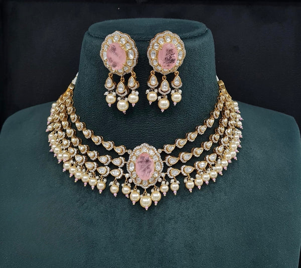 Victorian Necklace 09595 - KRISHNA'S SWETA JEWELLERY