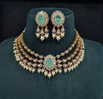 Victorian Necklace 09595 - KRISHNA'S SWETA JEWELLERY